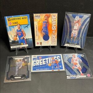 Ron Holland II Detroit Pistons Basketball Rookie Trading Card Lot